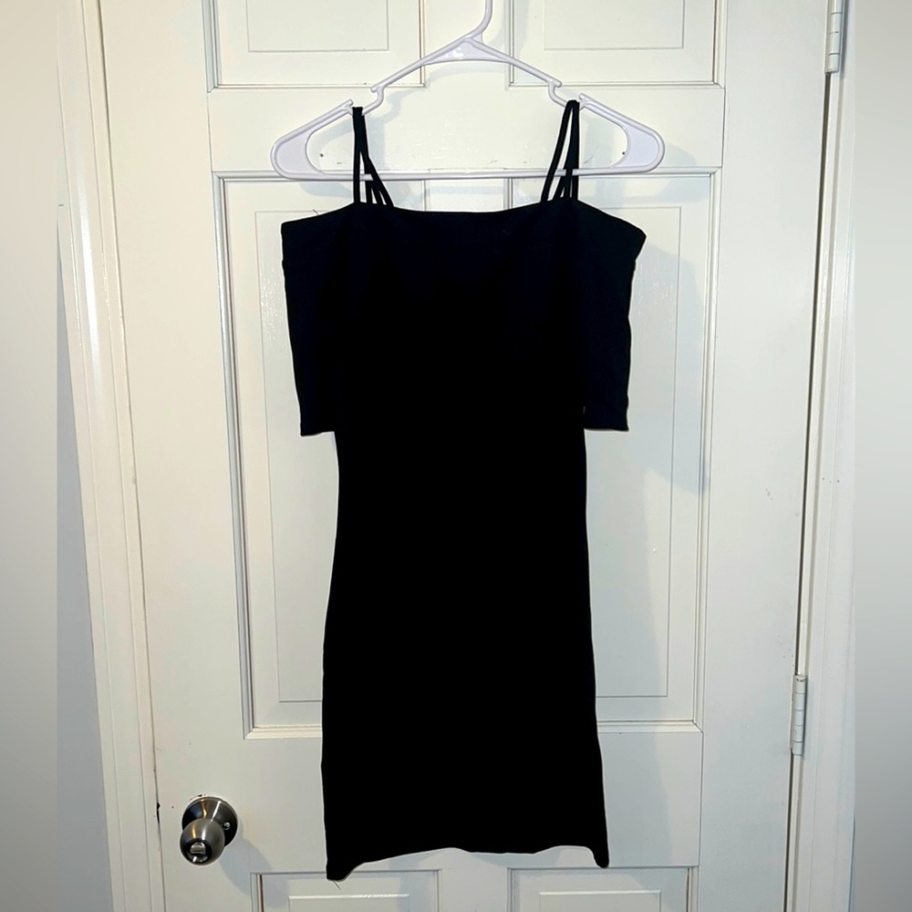 H&M Size S Black Mini Dress- On or off the shoulder